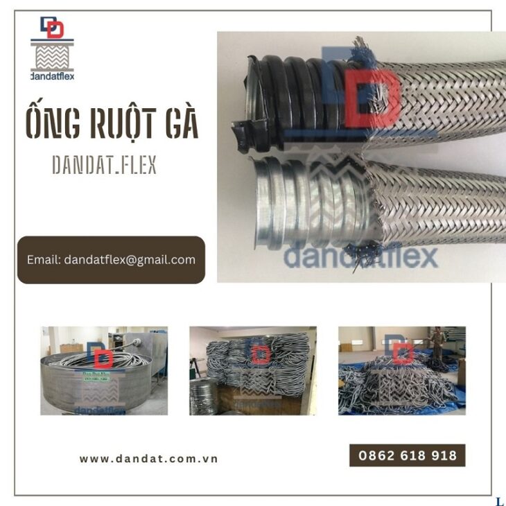 Ống ruột gà lõi thép bọc nhựa, ống luồn dây điện bọc inox 304, khớp nối ống ruột gà pvc, đầu nối