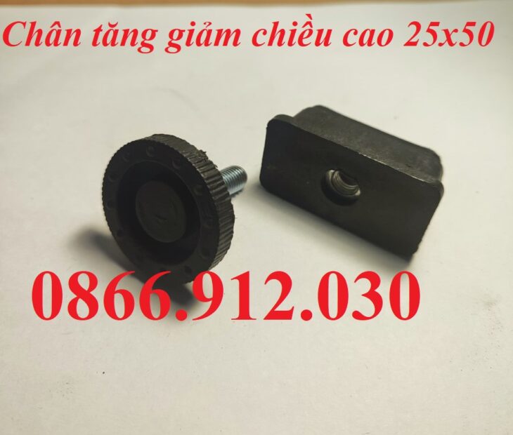 Chân tăng chỉnh bàn ghế sắt hộp 25×50