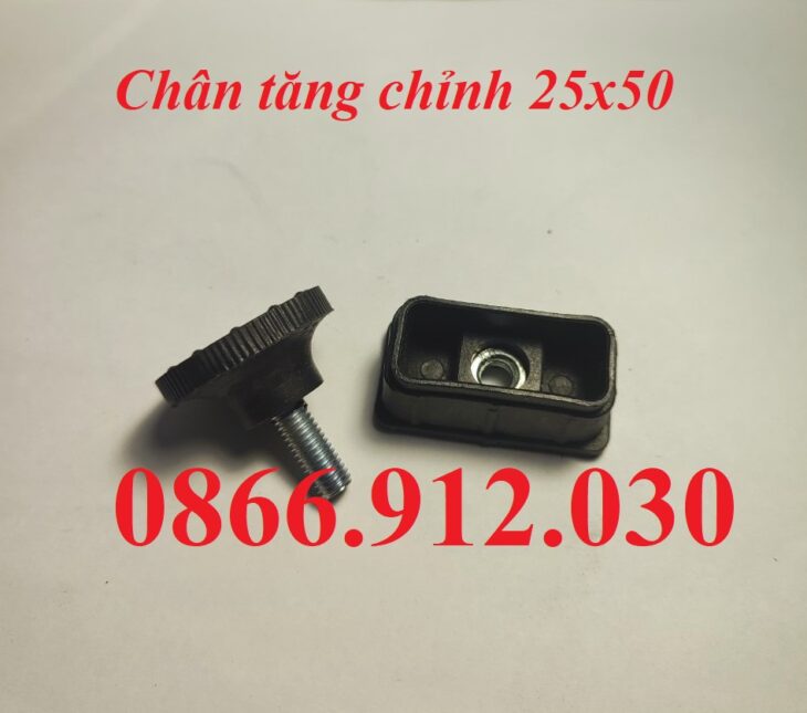 Chân tăng chỉnh bàn ghế sắt hộp 25×50