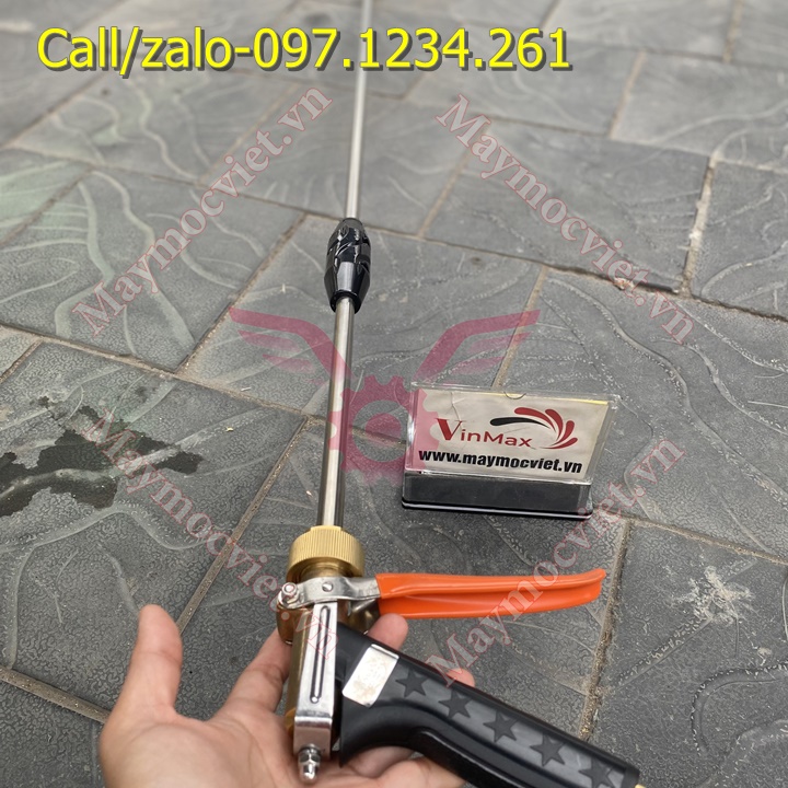 Đầu phun xịt rửa xe loa đỏ 150cm Vinmax giá rẻ