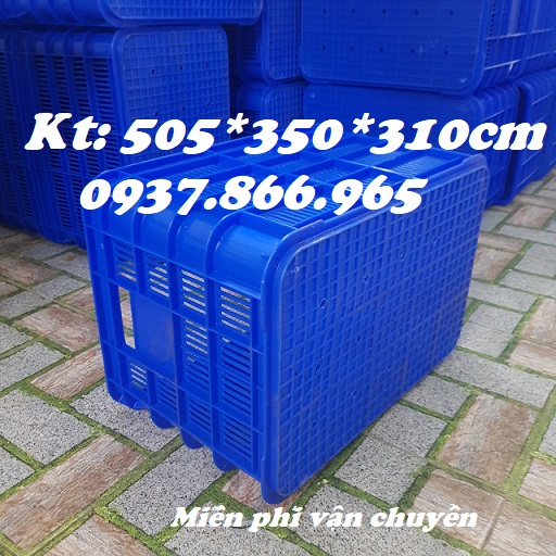 Thùng nhựa đáy đặc, sọt cao 31 đáy đặc, sọt nhựa rỗng, sọt đựng rau củ, thùng nhựa