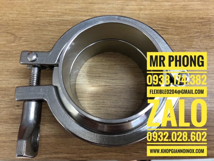 Khớp nối nhanh clamp inox-Clamp inox-Cùm inox 304-Kẹp clamp-Clamp inox 304-Clamp inox 316