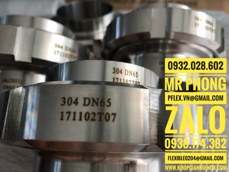 rắc co vi sinh inox 304,khớp nối rắc co inox vi sinh,co hàn vi sinh inox,bầu giãm hàn inox vi sinh