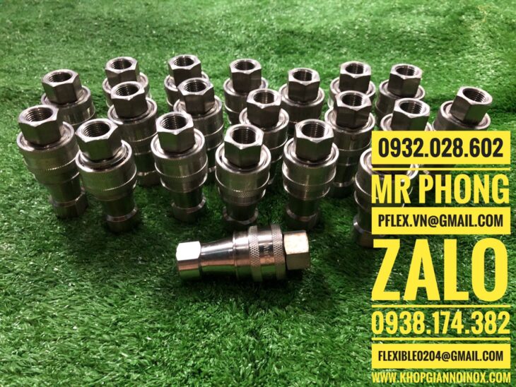 khớp nối nhanh thủy lực,khớp nối nhanh thủy lực inox,khớp nối nhanh thủy lực bằng đồng