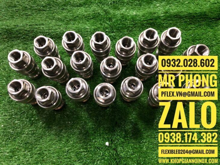khớp nối nhanh thủy lực,khớp nối nhanh thủy lực inox,khớp nối nhanh thủy lực bằng đồng