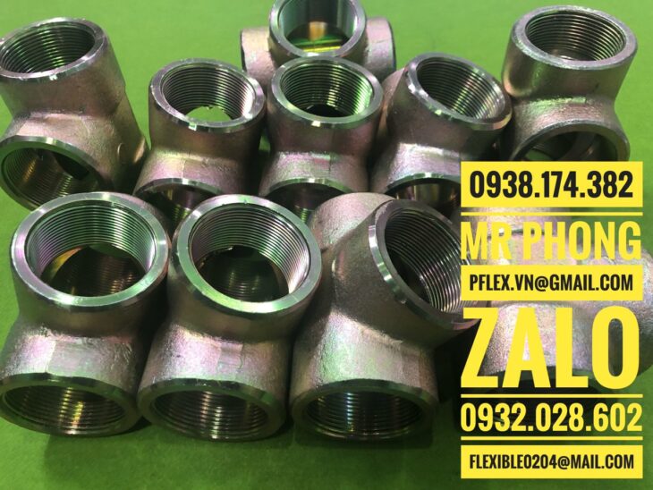 Tê ren thủy lực – tê nối ren trong thủy lực- đầu nối tê ren thủy lực cao áp- đầu nối tee ren trong