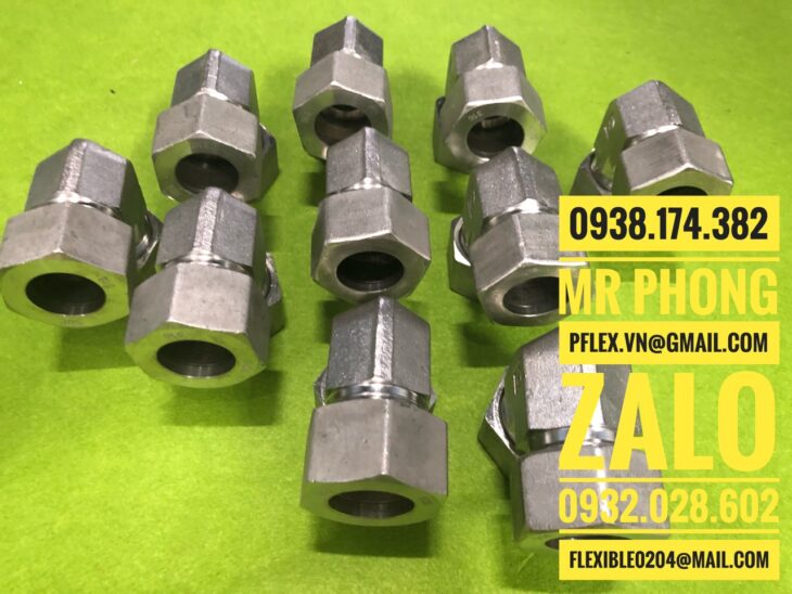 đầu nối hạt bắp thủy lực,đầu nối hạt bắp inox,đầu nối thẳng 2 đầu hạt bắp,Đầu nối hạt bắp inox cong
