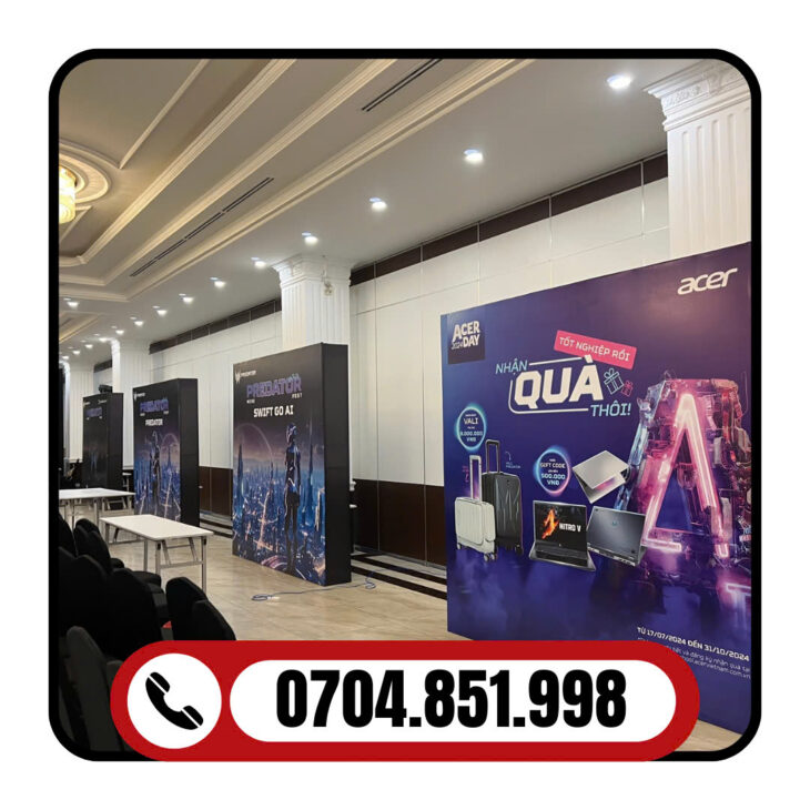 thi công backdrop tại cần thơ