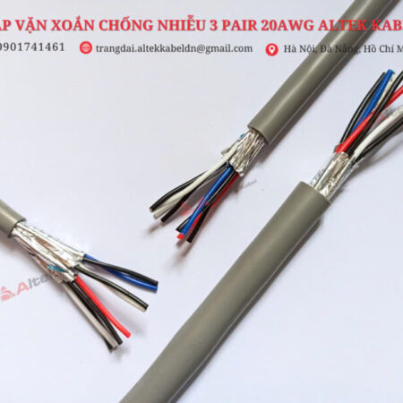 Dây tín hiệu vặn xoắn chống nhiễu Altek Kabel 20AWG