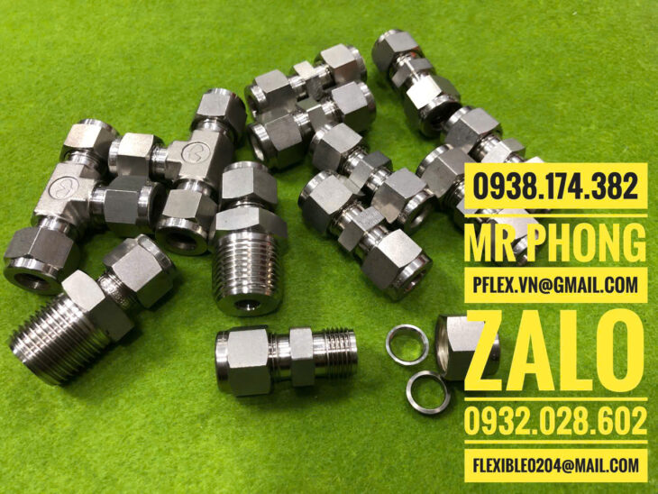 Đầu nối hạt bắp inox,Đầu nối thẳng 2 đầu hạt bắp,Hạt bắp đồng,Đầu nối góc hạt bắp pl610,Hạt bắp ống