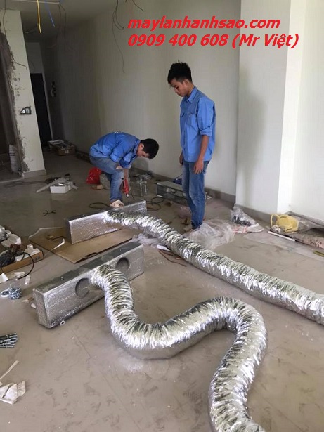 Lắp Đặt Máy Lạnh Giấu Trần Nối Ống Gió Cho Biệt Thự, Nhà Phố Giá Rẻ