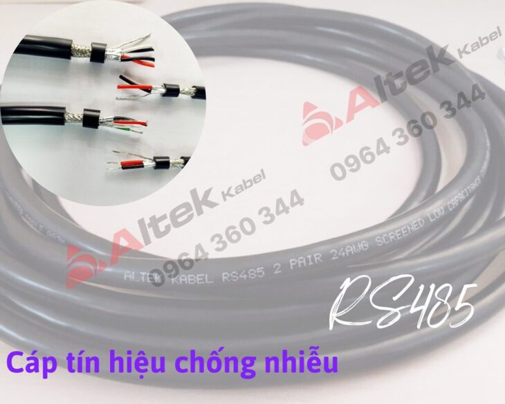 Altek Kabel – Cáp tín hiệu chống nhiễu RS485 18AWG 2Pair