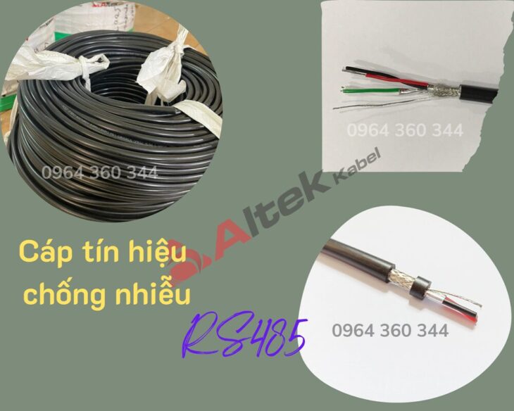 Altek Kabel – Cáp tín hiệu chống nhiễu RS485 18AWG 2Pair