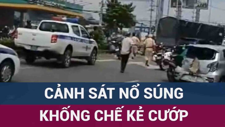 Cảnh sát Cần Thơ nổ súng khống chế kẻ cướp trên đường phố