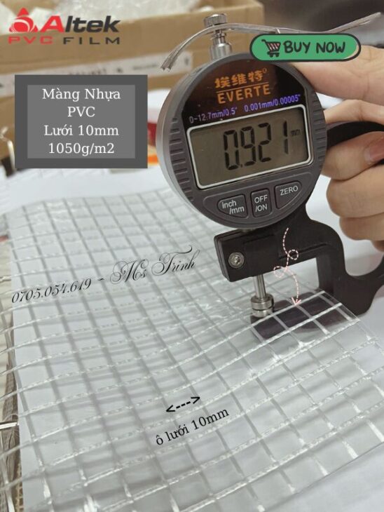 Phân phối lưới nhựa pvc trong khổ lớn