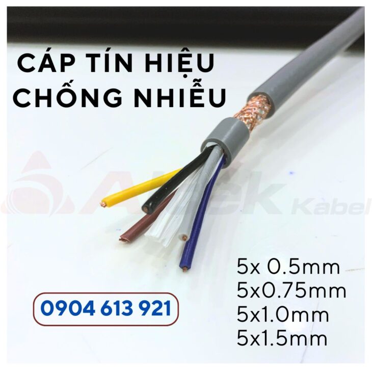 Cáp điều khiển 5 lõi 0.75mm Altek Kabel