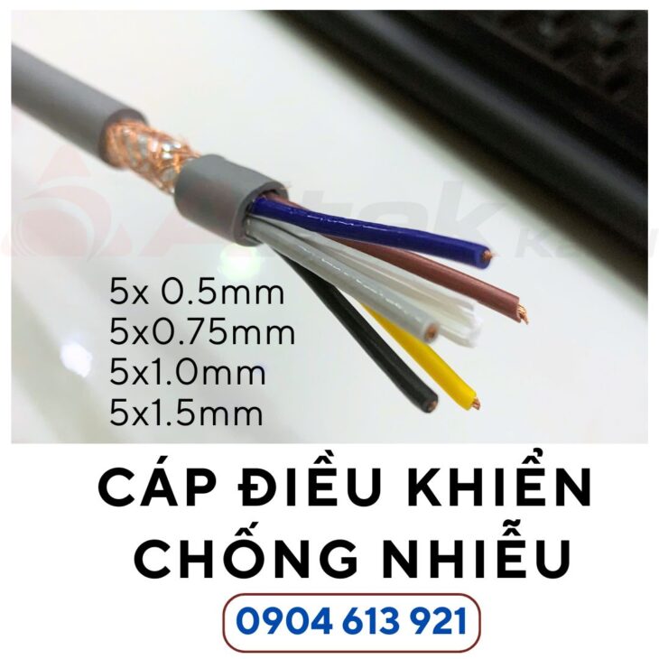 Cáp điều khiển 5 lõi 0.75mm Altek Kabel
