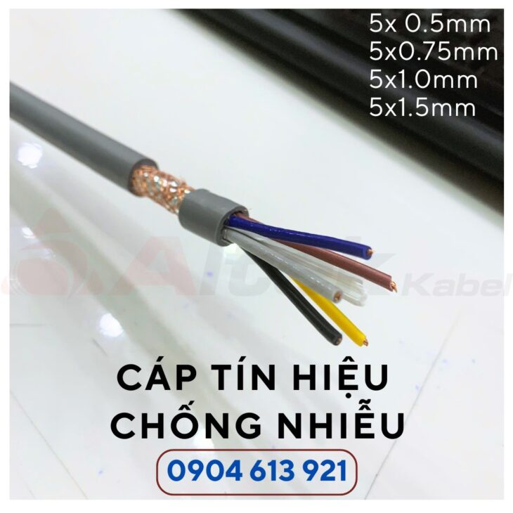 Cáp điều khiển 5 lõi 0.75mm Altek Kabel