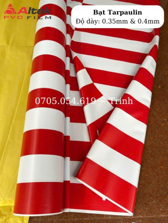 Giá bán bạt nhựa tarpaulin, bạt sọc, bạt mái hiên