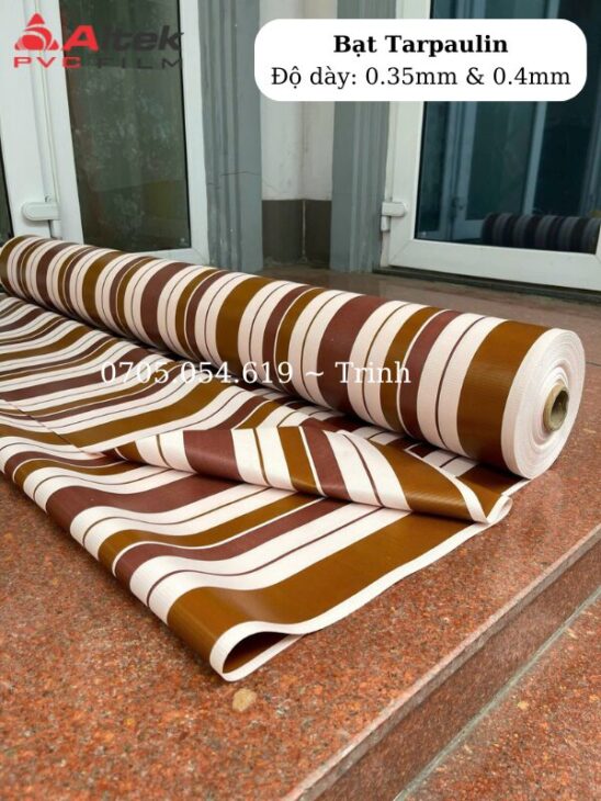 Giá bán bạt nhựa tarpaulin, bạt sọc, bạt mái hiên