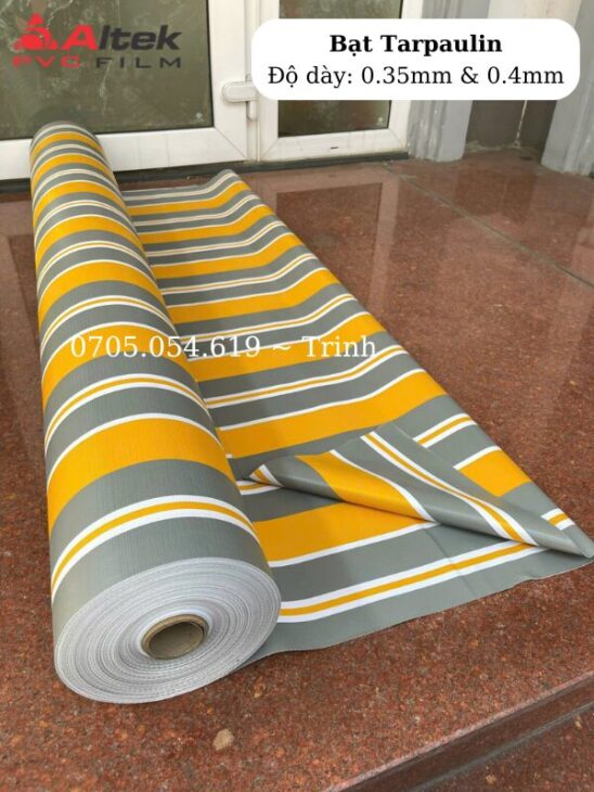 Giá bán bạt nhựa tarpaulin, bạt sọc, bạt mái hiên