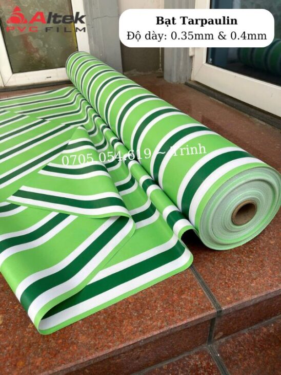 Giá bán bạt nhựa tarpaulin, bạt sọc, bạt mái hiên