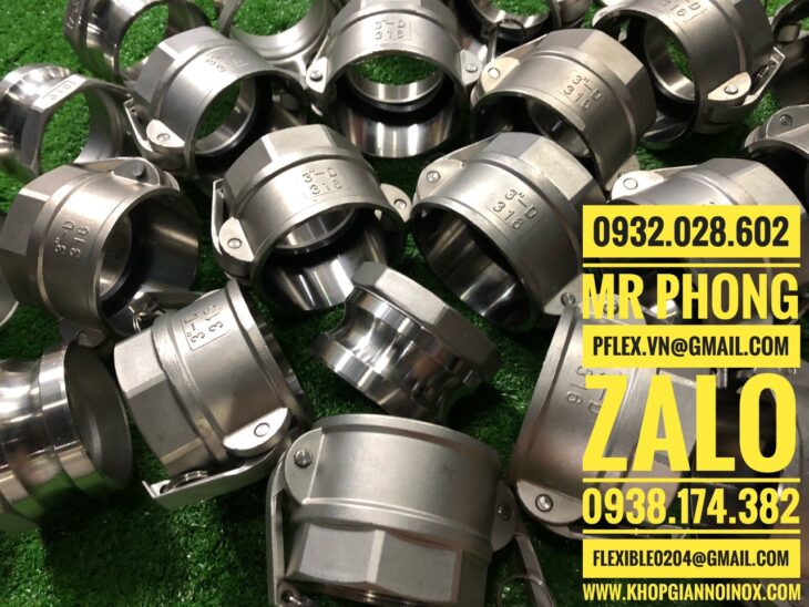 Khớp nối nhanh inox 304, Giá khớp nối nhanh inox 304 ,Khớp nối nhanh inox kiểu A,nối nhanh camlock