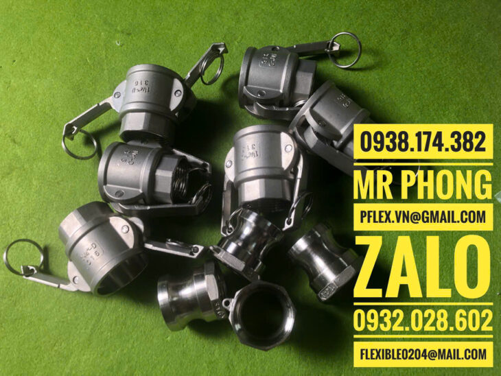 Khớp nối nhanh inox 304, Giá khớp nối nhanh inox 304 ,Khớp nối nhanh inox kiểu A,nối nhanh camlock