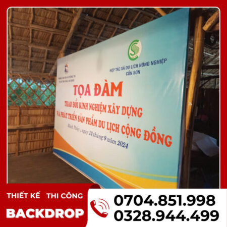 thi công backdrop booth cần thơ