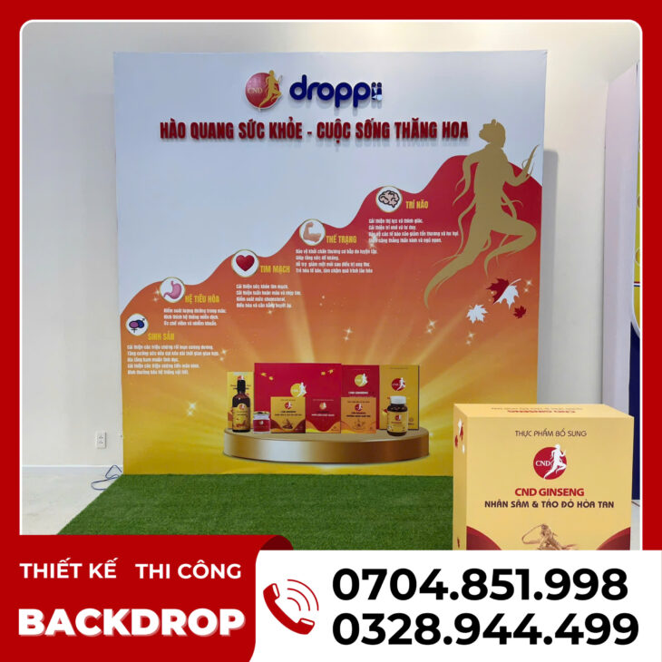 thi công backdrop booth cần thơ