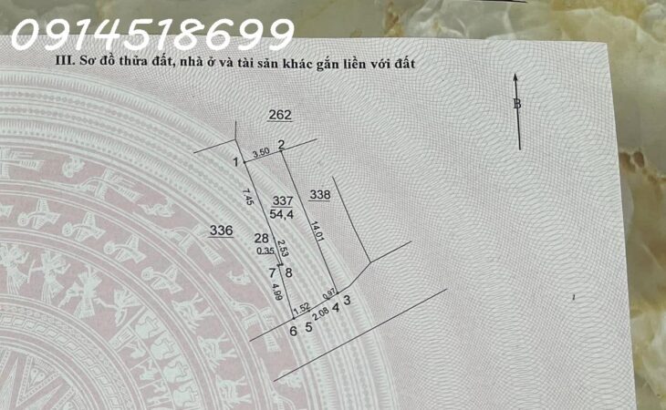 Cực Đẹp – Ô Tô Đỗ cửa gần đại sứ quán Hàn Quốc, Ngõ thông DT: 54,4m giá 9.95 tỷ