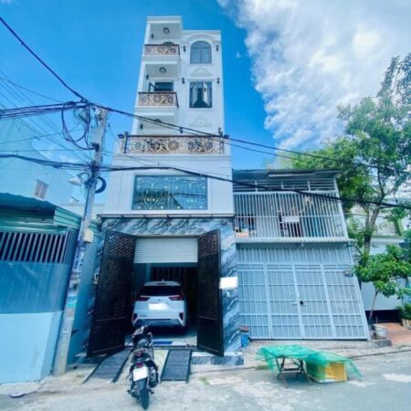 NHÀ 5 TẦNG ĐƯỜNG NHỰA 8M THÔNG – KHU VIP TRUNG MỸ TÂY – XE HƠI NGỦ TRONG NHÀ. giá 6,2 tỷ.