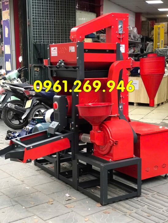 Máy xát gạo liên hoàn 800kg/h Turbo TBX800 điện 3 pha