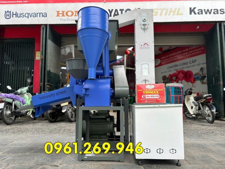 Máy xát gạo liên hoàn 800kg/h Turbo TBX800 điện 3 pha