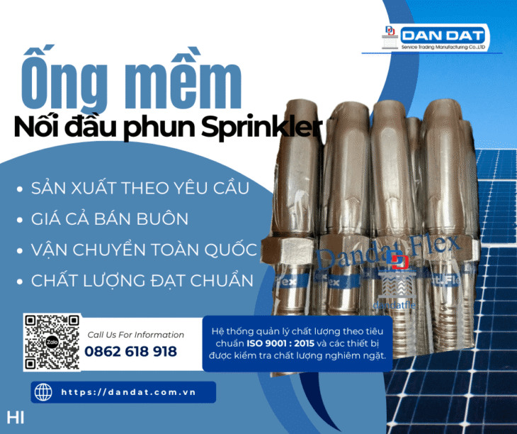 Ống Mềm Nối Đầu Phun Sprinkler, Khớp nối mềm PCCC, Dây mềm nối đầu phun sprinkler | PCCC