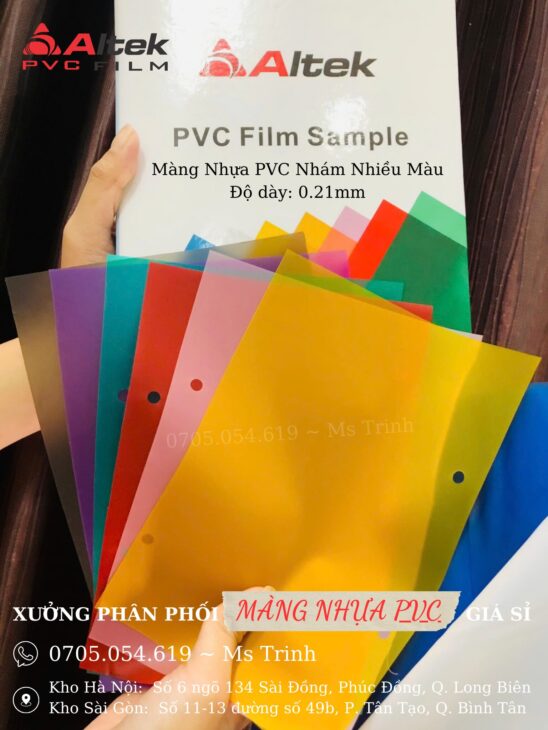 Tổng kho phân phối nhựa pvc – nhám nhiều màu