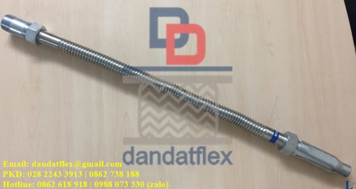 Ống mềm nối đầu phun Sprinkler, Dây mềm inox, Khớp nối mềm PCCC, Ống mềm cứu hỏa DN25