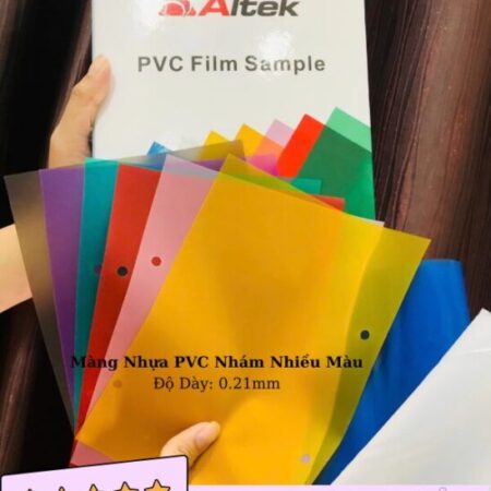 Màng nhựa pvc dẻo nhám nhiều màu 0.21mm