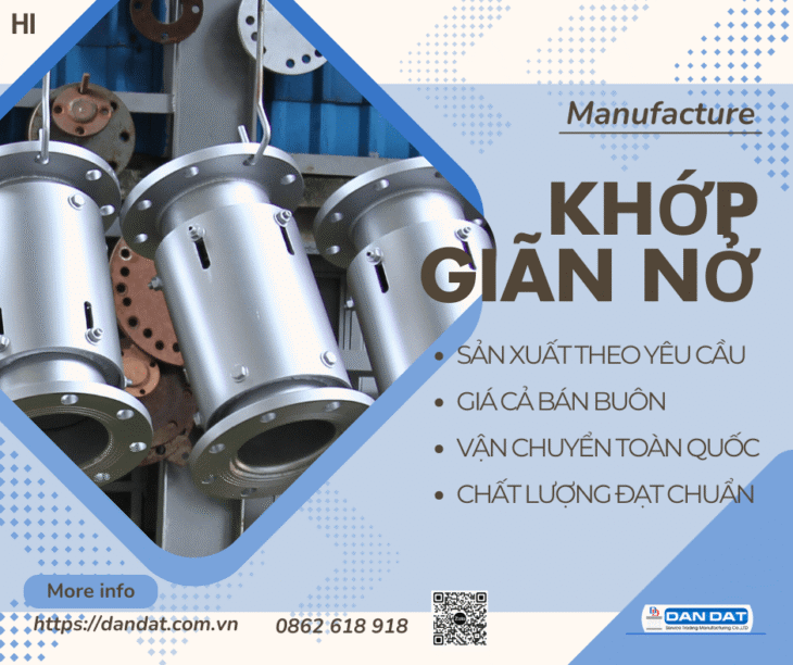 Khớp nối giãn nở nhiệt inox| Khớp nối mềm inox công nghiệp, Khớp nối mềm inox