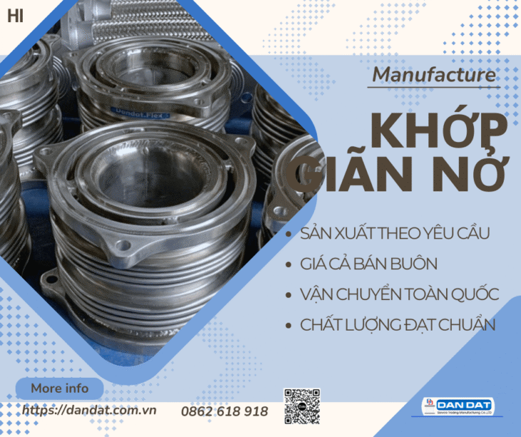 Khớp nối giãn nở nhiệt inox| Khớp nối mềm inox công nghiệp, Khớp nối mềm inox