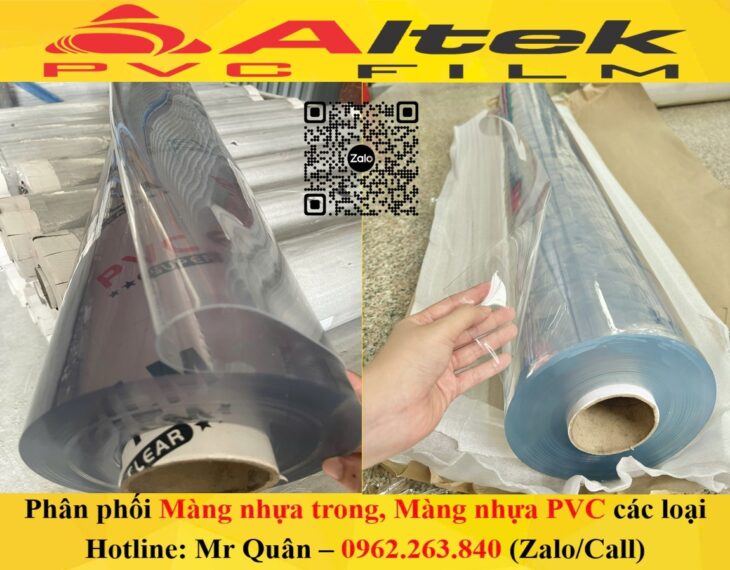 Màng nhựa dẻo trong suốt dày 0.2mm