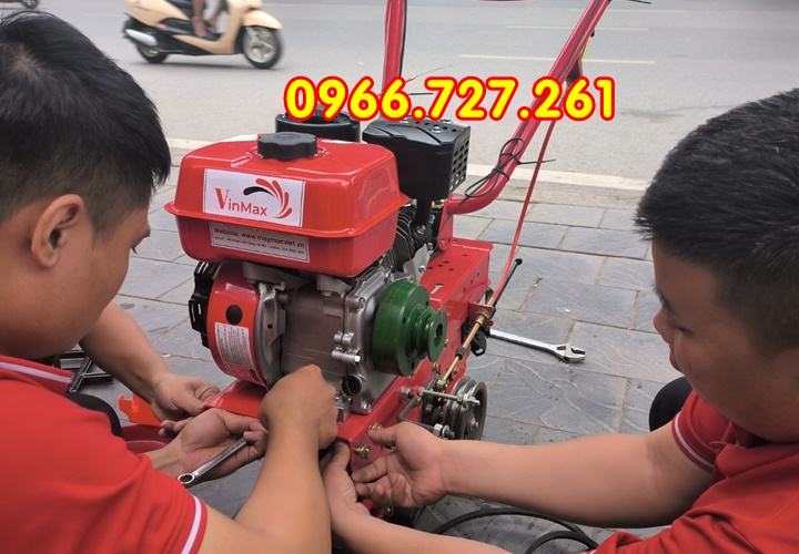 Máy xới đất, lên luống, đào rãnh Kawasaki TK70 động cơ xăng