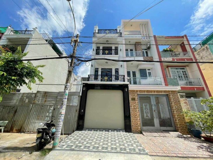 Bán nhà mới xây 3,5 lầu mặt tiền đường số 25A khu dân cư Tên Lửa DT 4x20m, Bình Trị Đông B, Quận