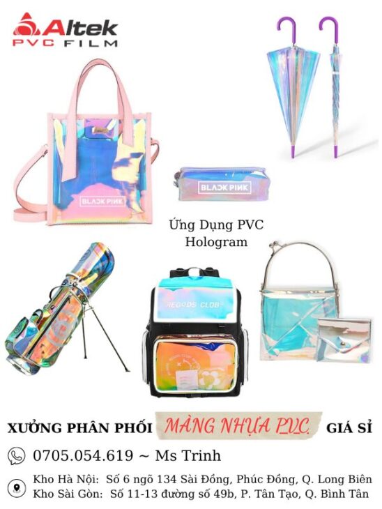 Cuộn màng pvc – màng pvc hologram may balo, rèm