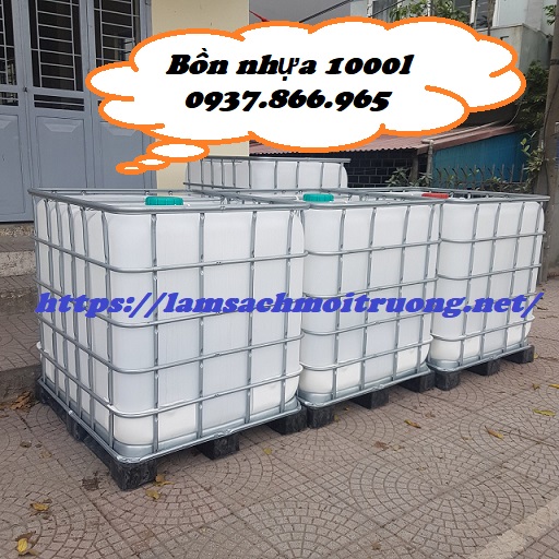 Xuất bồn cũ số lượng lớn, bồn nhựa, tank 1 khối, bồn 1000l, tank cũ đựng xăng dầu