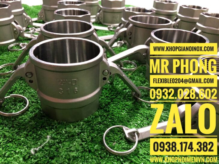 Khớp nối nhanh inox 304-Khớp nối nhanh inox kiểu A-Giá khớp nối nhanh inox 304-Các loại khớp nối nha