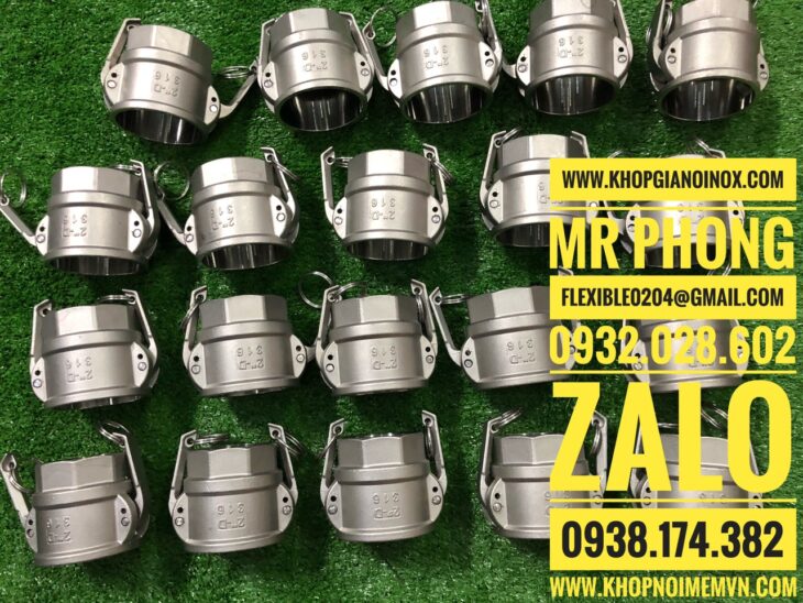 Khớp nối nhanh inox 304-Khớp nối nhanh inox kiểu A-Giá khớp nối nhanh inox 304-Các loại khớp nối nha