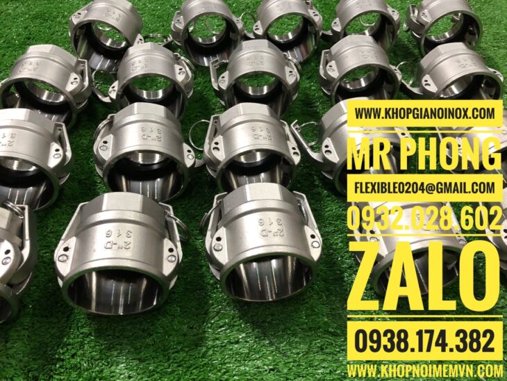 Khớp nối nhanh inox 304-Khớp nối nhanh inox kiểu A-Giá khớp nối nhanh inox 304-Các loại khớp nối nha
