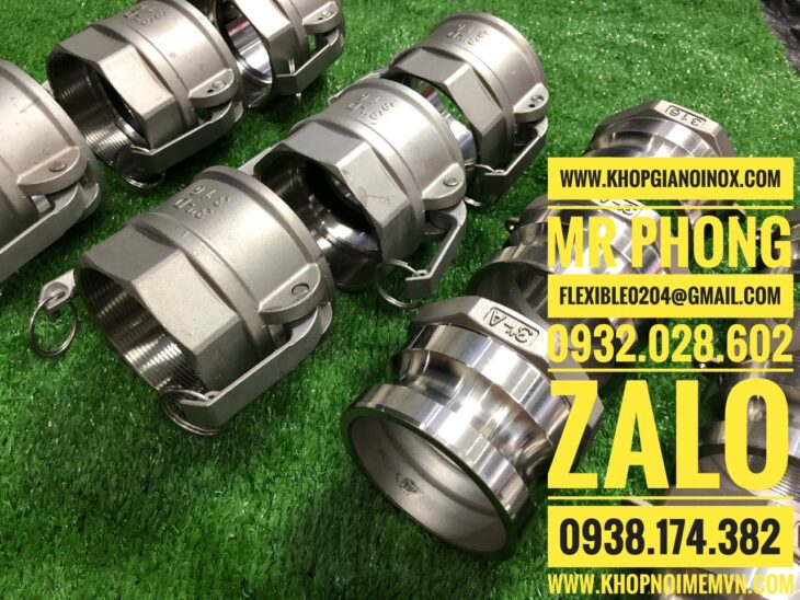 Khớp nối nhanh inox 304-Khớp nối nhanh inox kiểu A-Giá khớp nối nhanh inox 304-Các loại khớp nối nha
