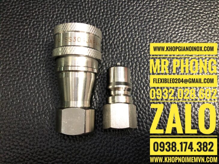 khớp nối nhanh thủy lực inox – khớp nối inox – khớp nối thủy lực